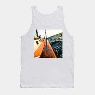 Sailboat in Rough Water Tank Top